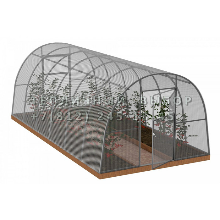 Теплица из поликарбоната Арочная 3х6 h=2.1 м профиль 25х25 мм